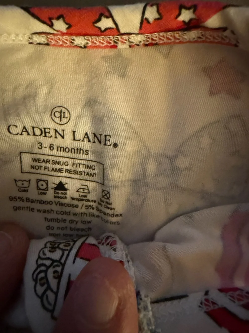 Caden Lane Bamboo Ruffle Footie - Picture 4 of 4